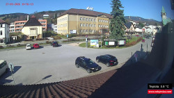 Střed obce Rokytnice nad Jizerou