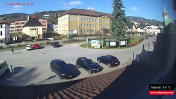 Střed obce Rokytnice nad Jizerou