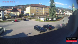 Střed obce Rokytnice nad Jizerou