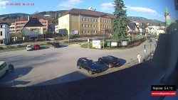 Střed obce Rokytnice nad Jizerou