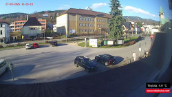 Střed obce Rokytnice nad Jizerou