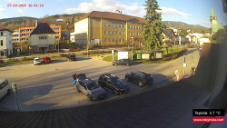 Střed obce Rokytnice nad Jizerou