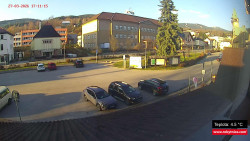 Střed obce Rokytnice nad Jizerou