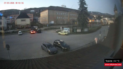 Střed obce Rokytnice nad Jizerou