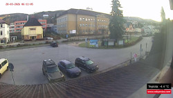 Střed obce Rokytnice nad Jizerou