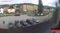 Střed obce Rokytnice nad Jizerou