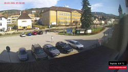 Střed obce Rokytnice nad Jizerou