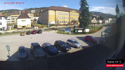 Střed obce Rokytnice nad Jizerou