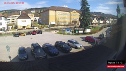 Střed obce Rokytnice nad Jizerou