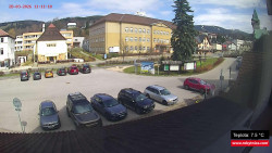 Střed obce Rokytnice nad Jizerou