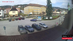 Střed obce Rokytnice nad Jizerou