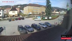 Střed obce Rokytnice nad Jizerou