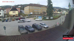 Střed obce Rokytnice nad Jizerou