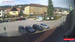 Střed obce Rokytnice nad Jizerou