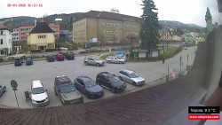 Střed obce Rokytnice nad Jizerou