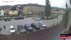 Střed obce Rokytnice nad Jizerou