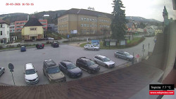 Střed obce Rokytnice nad Jizerou