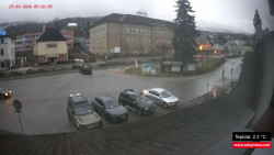 Střed obce Rokytnice nad Jizerou