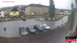 Střed obce Rokytnice nad Jizerou