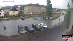 Střed obce Rokytnice nad Jizerou