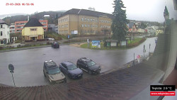 Střed obce Rokytnice nad Jizerou