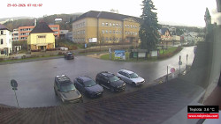 Střed obce Rokytnice nad Jizerou