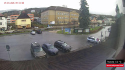 Střed obce Rokytnice nad Jizerou