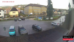 Střed obce Rokytnice nad Jizerou