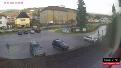 Střed obce Rokytnice nad Jizerou