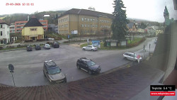 Střed obce Rokytnice nad Jizerou