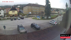 Střed obce Rokytnice nad Jizerou