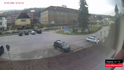 Střed obce Rokytnice nad Jizerou