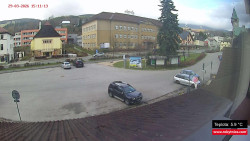 Střed obce Rokytnice nad Jizerou