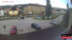 Střed obce Rokytnice nad Jizerou