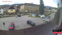 Střed obce Rokytnice nad Jizerou