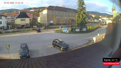 Střed obce Rokytnice nad Jizerou