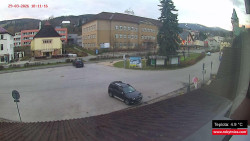 Střed obce Rokytnice nad Jizerou