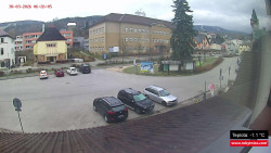 Střed obce Rokytnice nad Jizerou