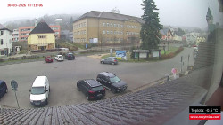 Střed obce Rokytnice nad Jizerou