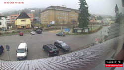 Střed obce Rokytnice nad Jizerou