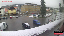 Střed obce Rokytnice nad Jizerou