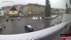 Střed obce Rokytnice nad Jizerou