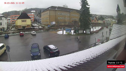 Střed obce Rokytnice nad Jizerou