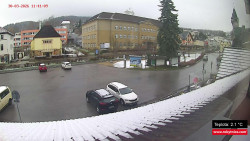 Střed obce Rokytnice nad Jizerou