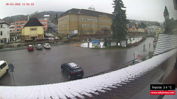 Střed obce Rokytnice nad Jizerou