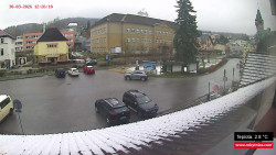 Střed obce Rokytnice nad Jizerou