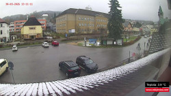 Střed obce Rokytnice nad Jizerou