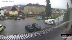 Střed obce Rokytnice nad Jizerou