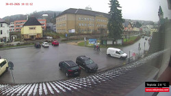 Střed obce Rokytnice nad Jizerou