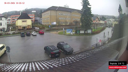 Střed obce Rokytnice nad Jizerou